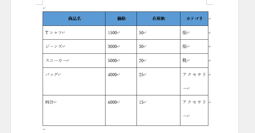 列と行の幅を揃えたい