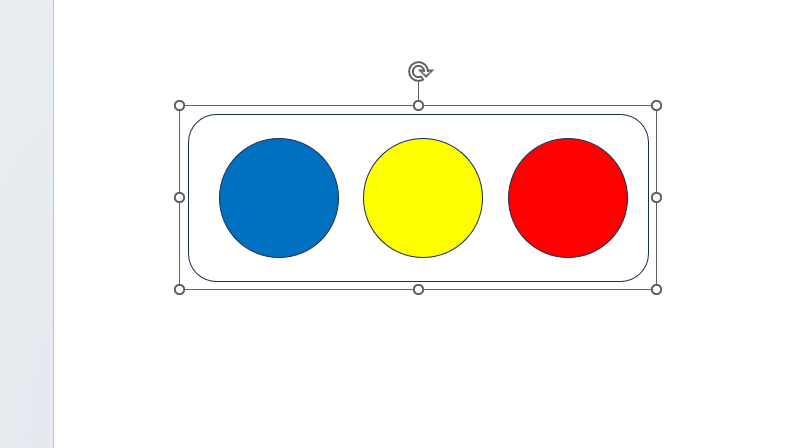 図形がグループ化される