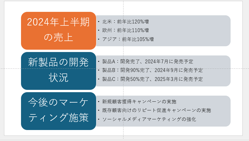 選択していた図形の色が変更される